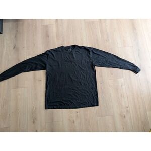 Unus Annus Shirt Mens XL Black Long Sleeve Crewneck Embroidered Graphic RARE EUC
